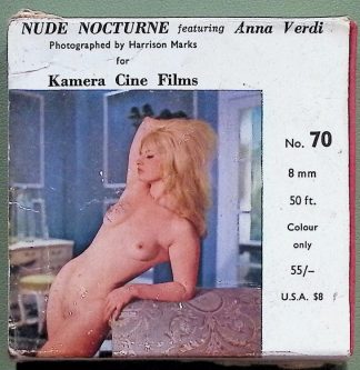 Kamera Cine Film - Nude Nocturne No 70 - Anna Verdi - Harrison Marks 8mm Cine Film