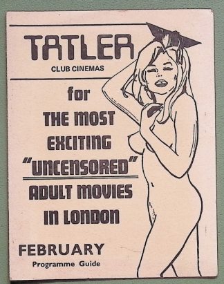 Tatler Club Cinema programme - adult films - blue movies