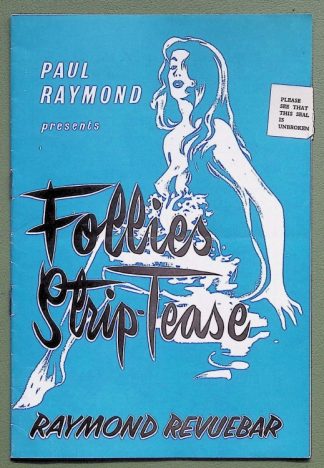 Paul Raymond - Follies Strip-Tease - programme