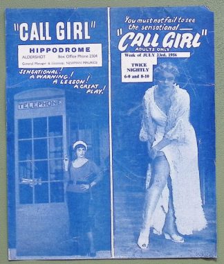 Call Girl - play - 1950s - flyer - curiosity