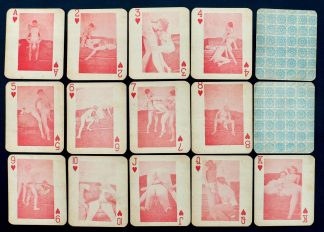 Erotic playing cards - hardcore - 1940s - underground