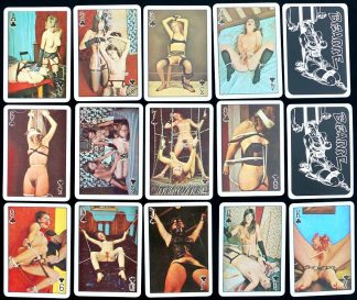 Playing cards - erotic cards - bondage - 1970s